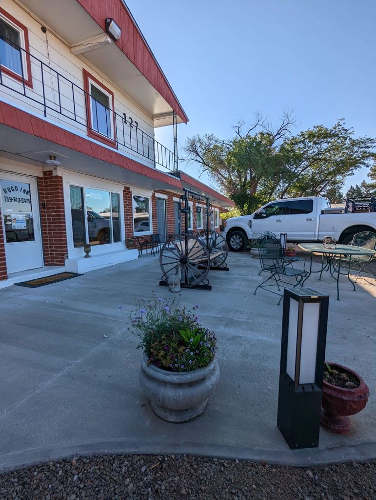 Hugo Inn location on US-40/287 in Hugo, Colorado — Eastern Plains motel near Lincoln County Courthouse